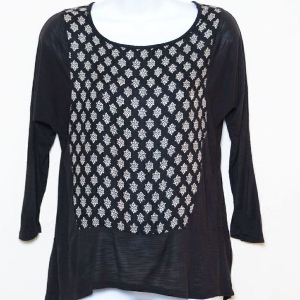 Lucky Brand Black White Top